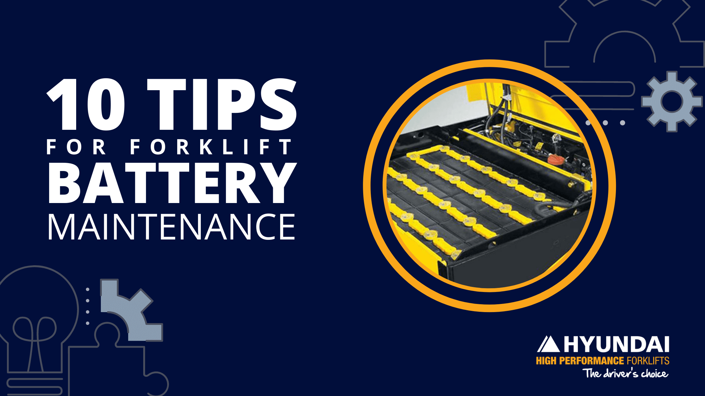 TOP 10 TIPS FOR FORKLIFT BATTERY MAINTENANCE