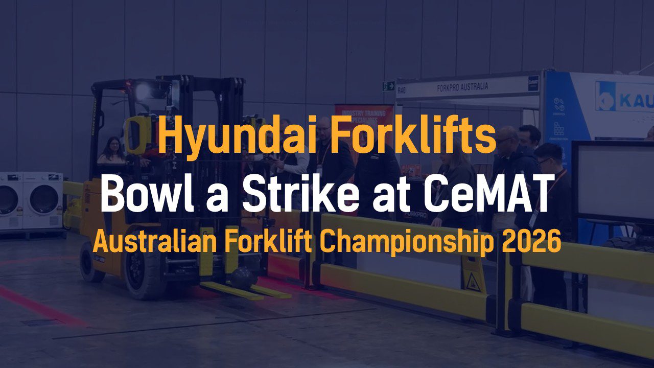Watch a Hyundai 25BE-X Bowl a Strike: Precision from the Australian Forklift Championship 2026