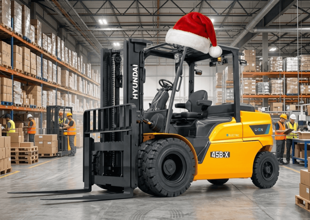 A busy Australian warehouse with fully stocked racking during Christmas peak season
