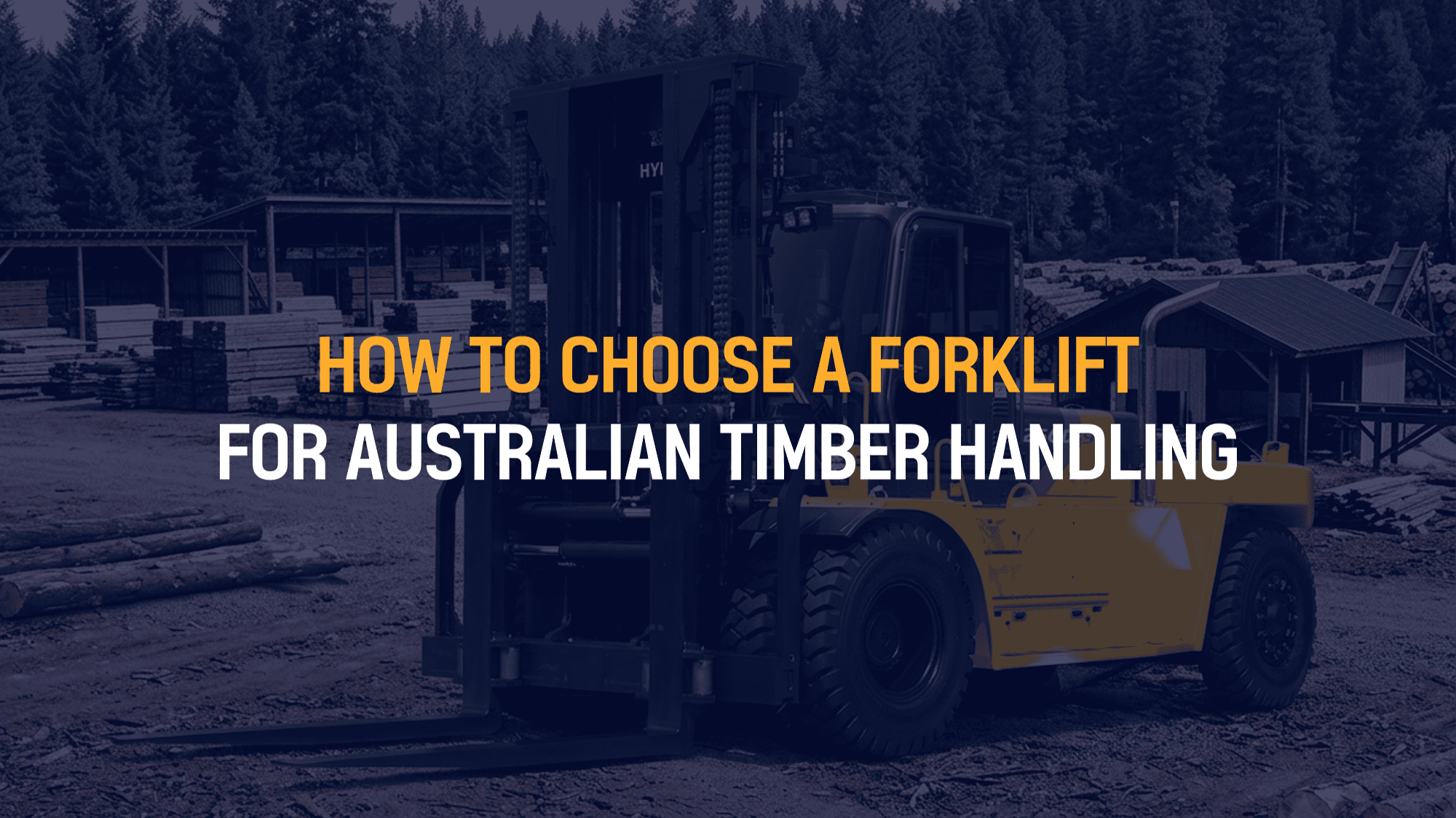 How to Choose a Forklift for Timber Handling