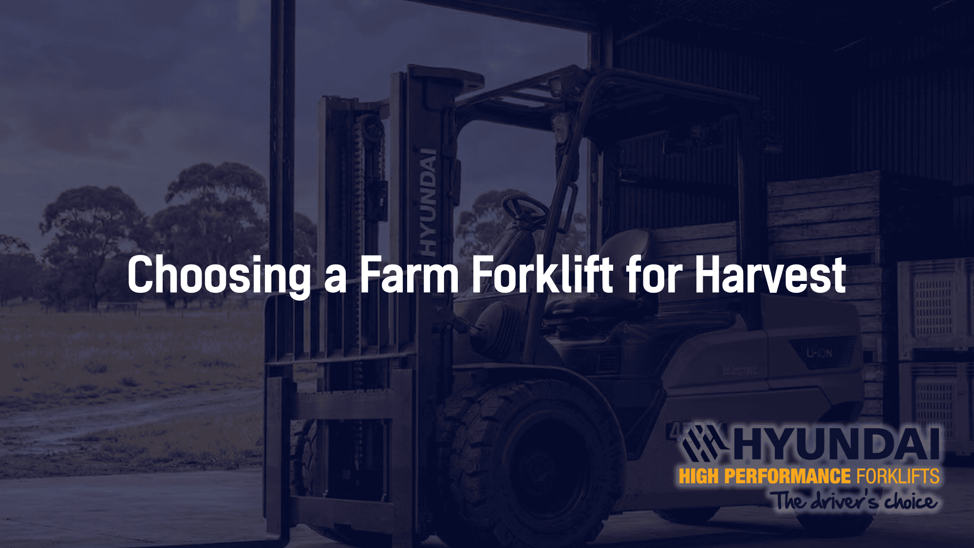 Choosing a Farm Forklift for Harvest and Beyond
