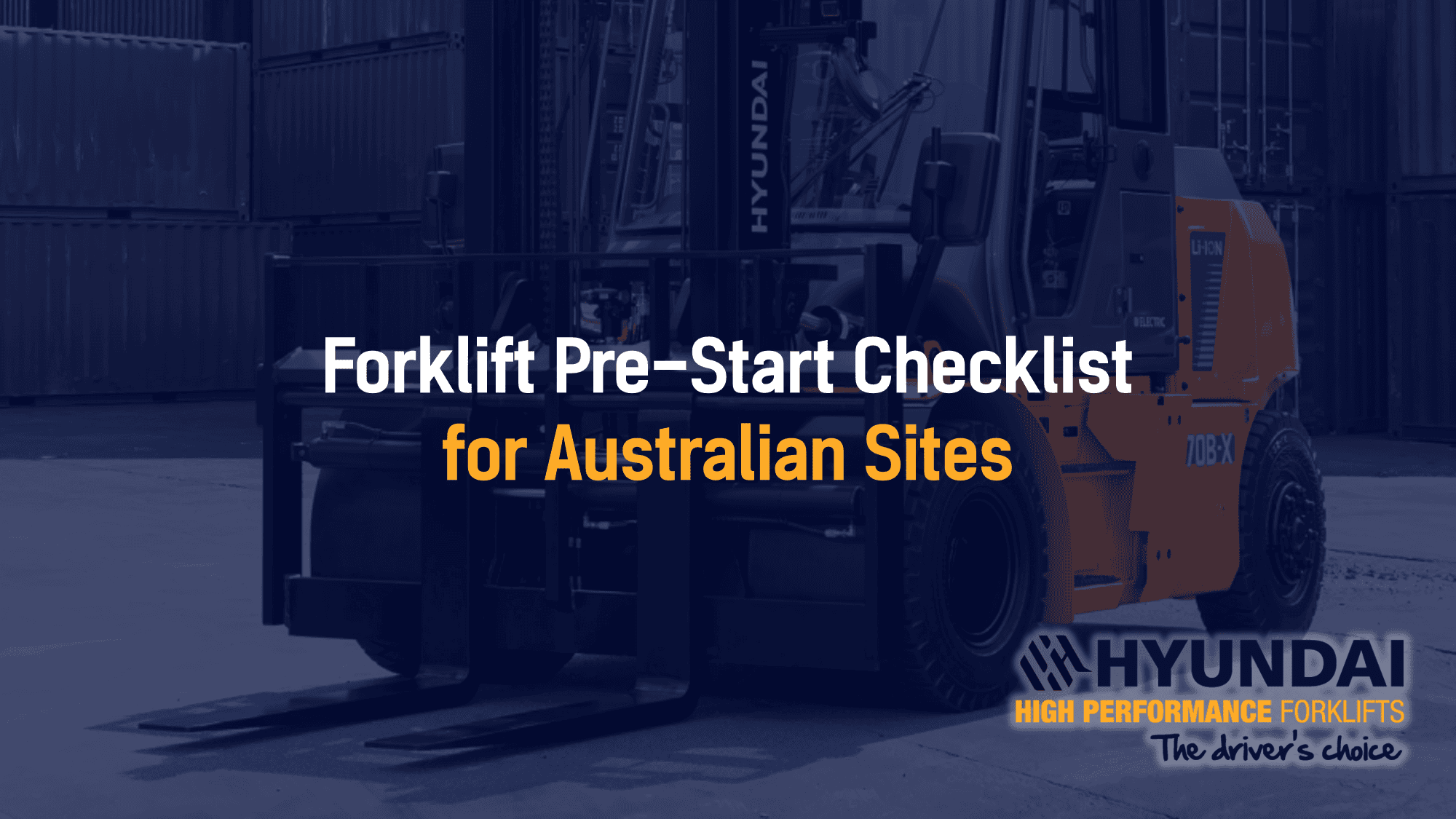 Forklift Pre-Start Checklist for Australian Sites